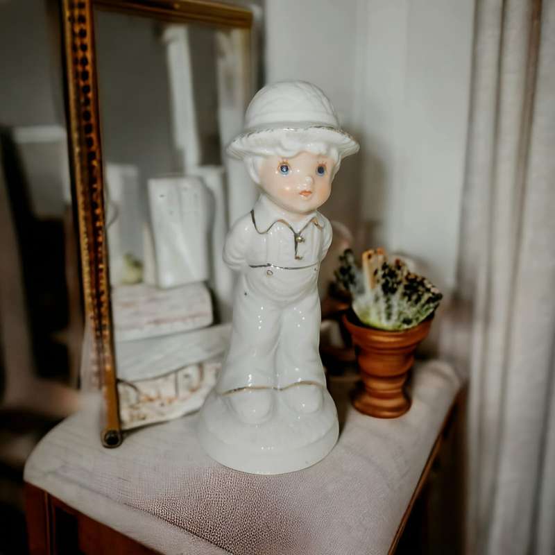 Exquisite Vintage Capodimonte Boy Figurine Crafted in Italy