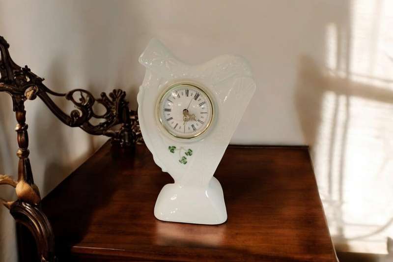 Irish Belleek Porcelain Clock