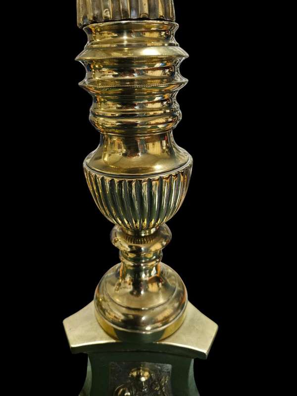 Antique Brass 19th Century Candlesticks