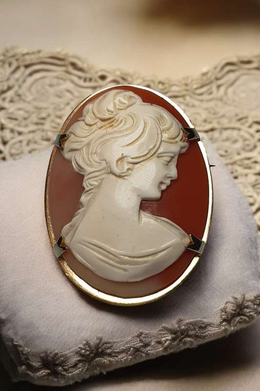 Vintage Cameo Pendant and Brooch