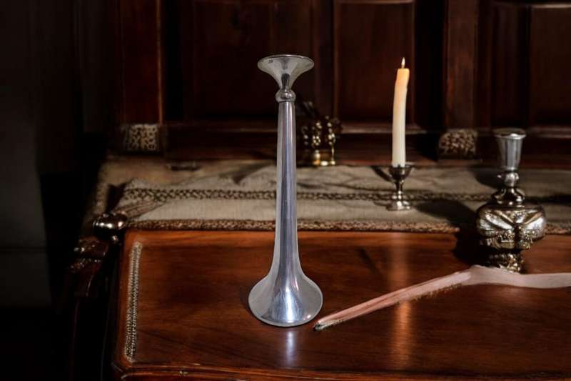 Vintage silver candlestick