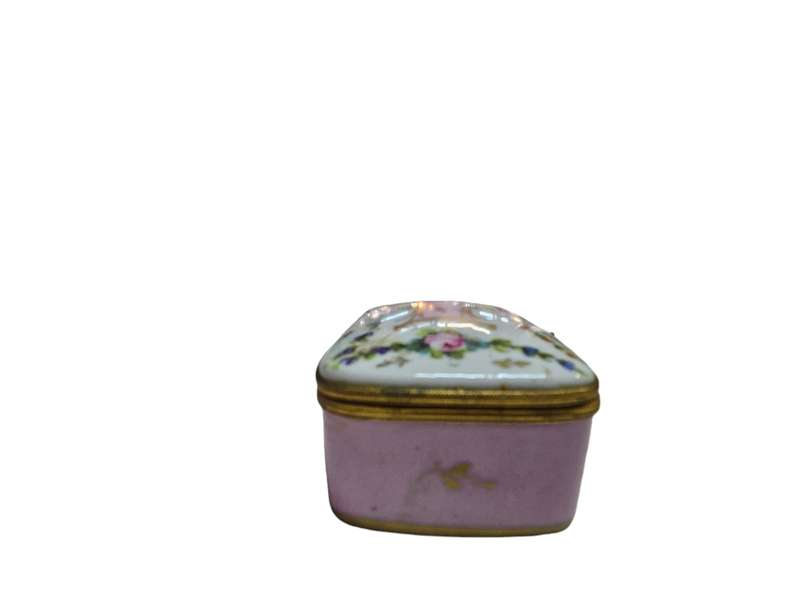 Rare Vintage Pink Limoges Trinket Box
