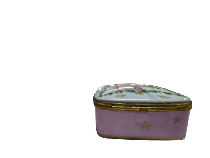 Rare Vintage Pink Limoges Trinket Box