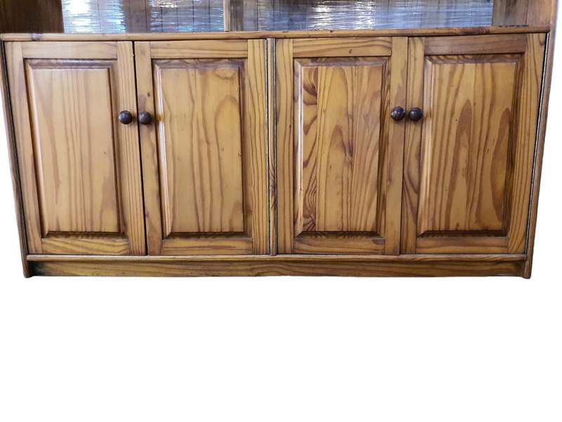 Solid Pine Cabinet & Bookshelf