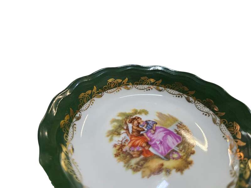 Pair of Limoges plates from Goudeville, France
