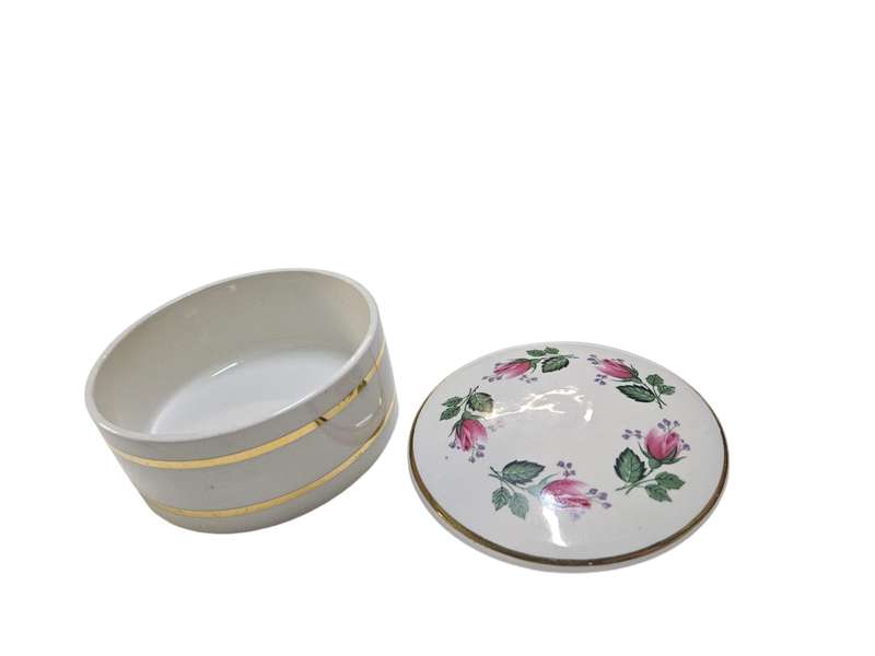 Portmeirion Rose design Stoke on Trent Trinket Box