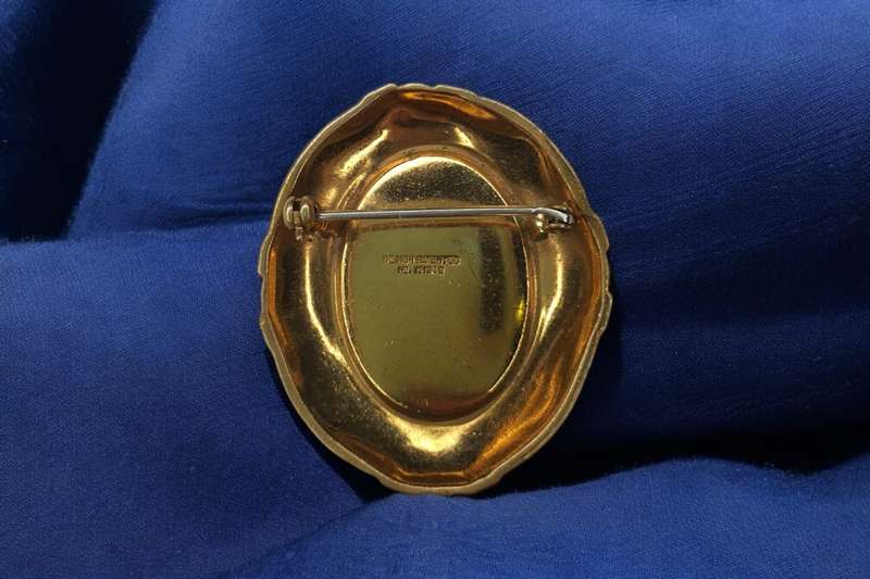 Antique Limoges Design Brooch patent no 121349