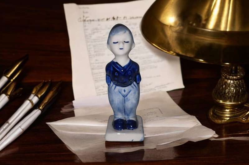 Delft Holland Young boy figurine