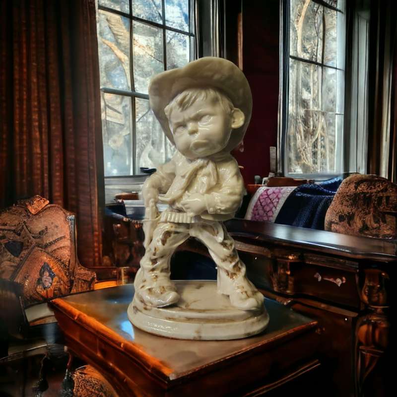 Exquisite Guiseppe Armani Young Cowboy Figurine