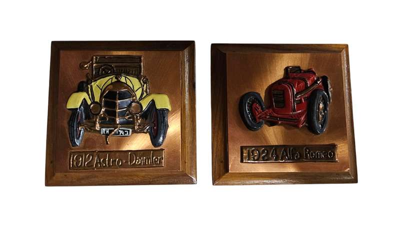 Vintage copper plaques