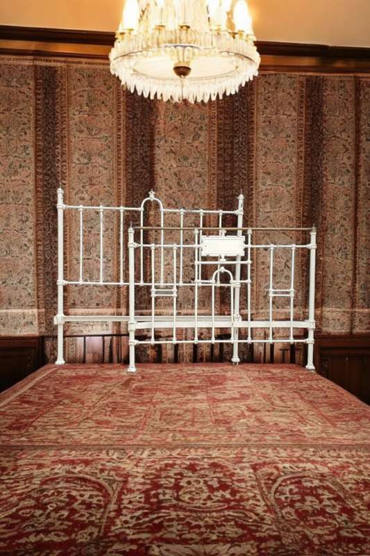 Timeless elegance of Antique Cast Iron Headboard & Foot Board