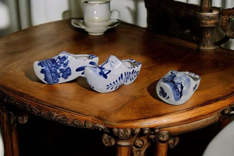Delft Heart Shaped Trinket/Ring Box