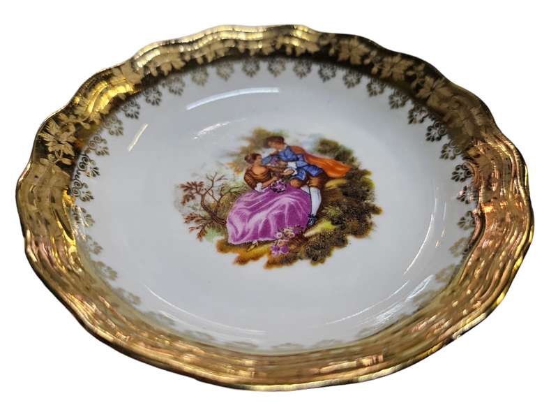 Pair of Limoges plates by Goudeville