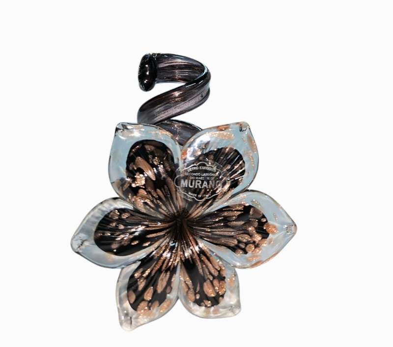 Murano flower candle holder