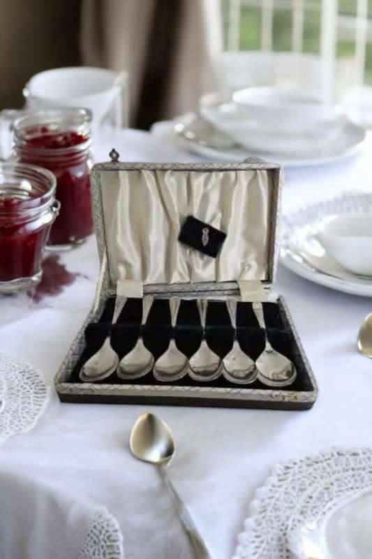 Set of Vintage Silver Jam Spoons