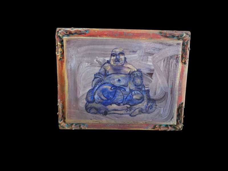 Laughing Buddha oil on Canvas