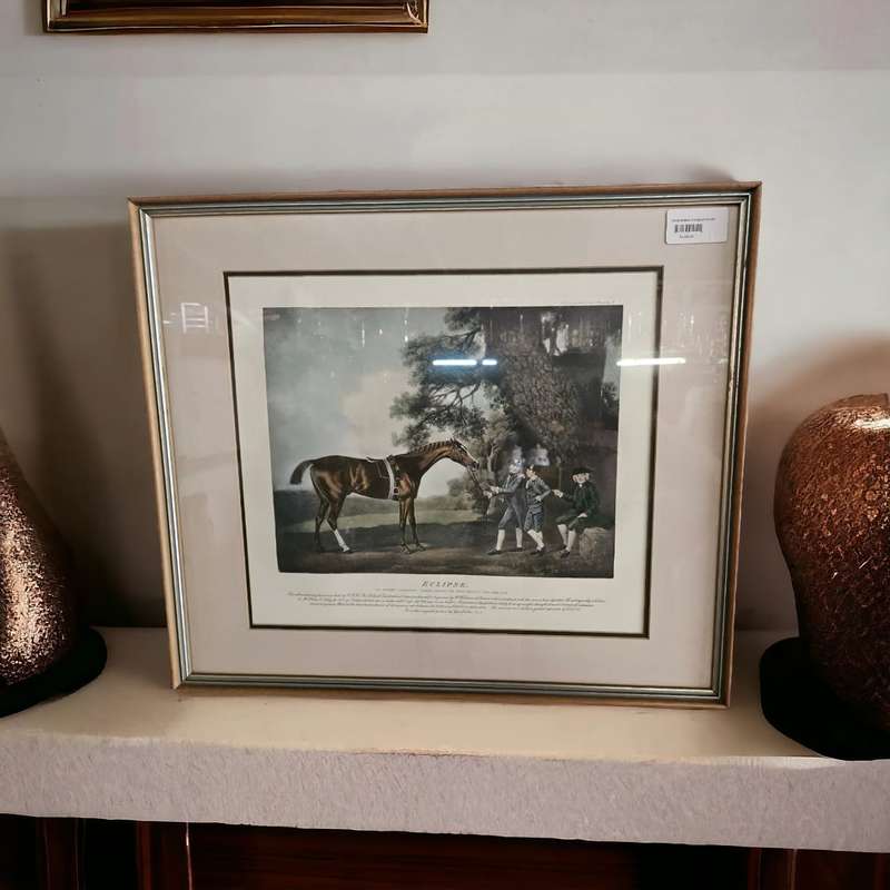 ECLPCE Vintage Framed Horse Picture