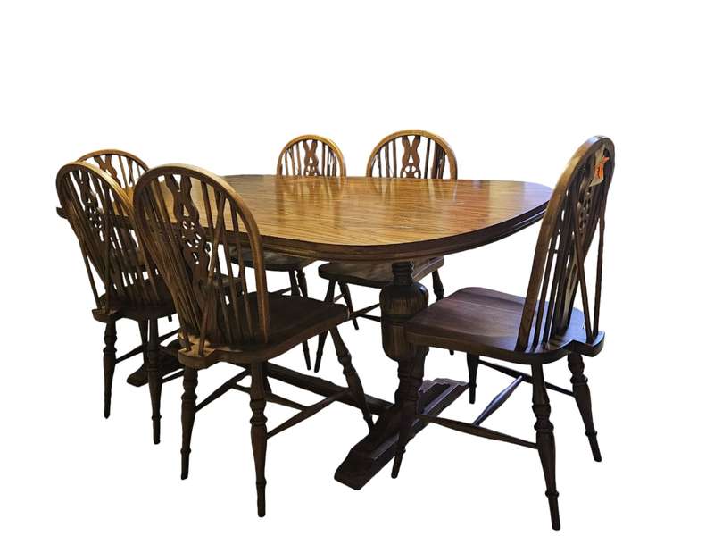 Windsor Six Seater Oak Dining Room set