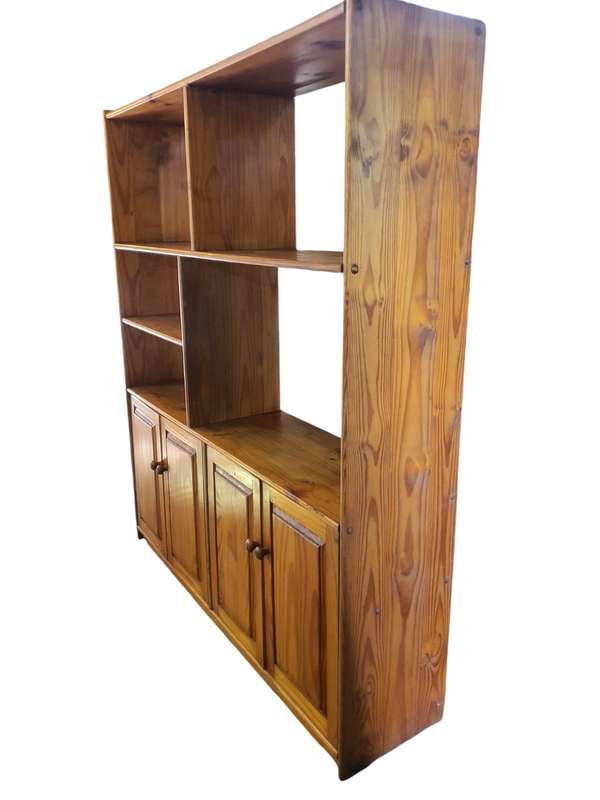 Solid Pine Cabinet & Bookshelf