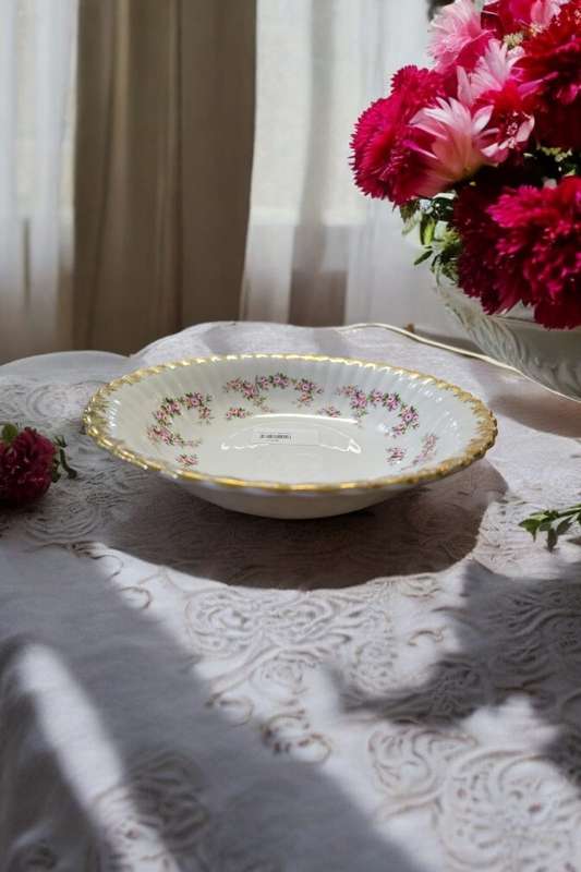 Royal Albert Dimity Rose Round Serving Bowl