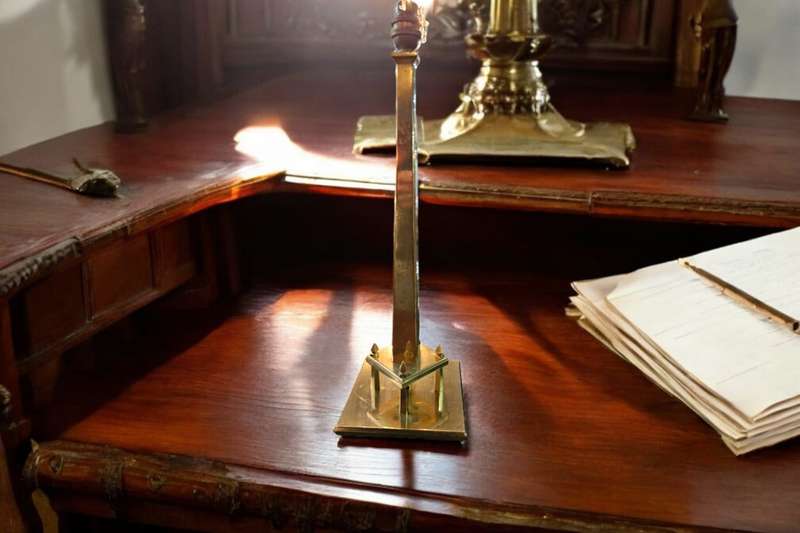 Art Deo Solid Brass Table Lamp