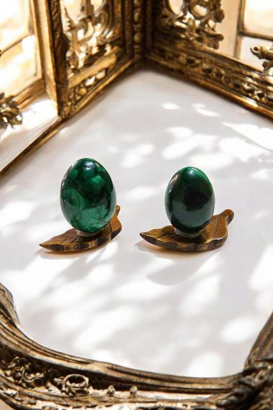 Malachite Gemstone Eggs