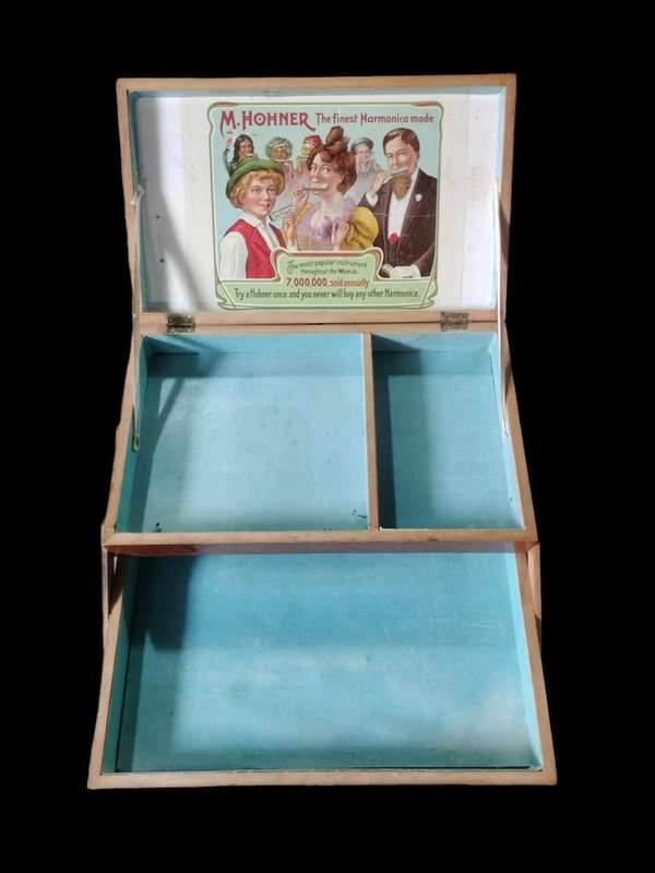 Antique M. Hohner Harmonicas shop Display