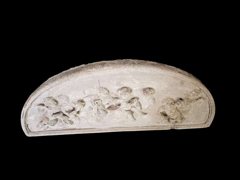 Large Concrete Cherub Wall Hanging