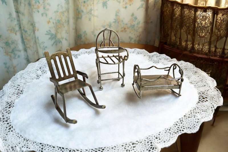 Miniature silver plated Furniture