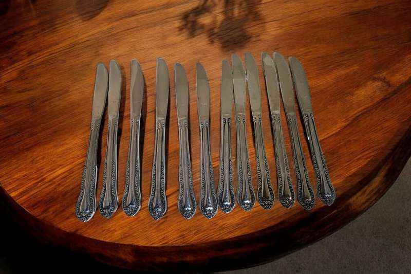 12 Columbia Style Stainless Steel Flatware