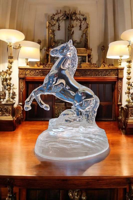 Cristal d'arques Cheval Rearing Horse