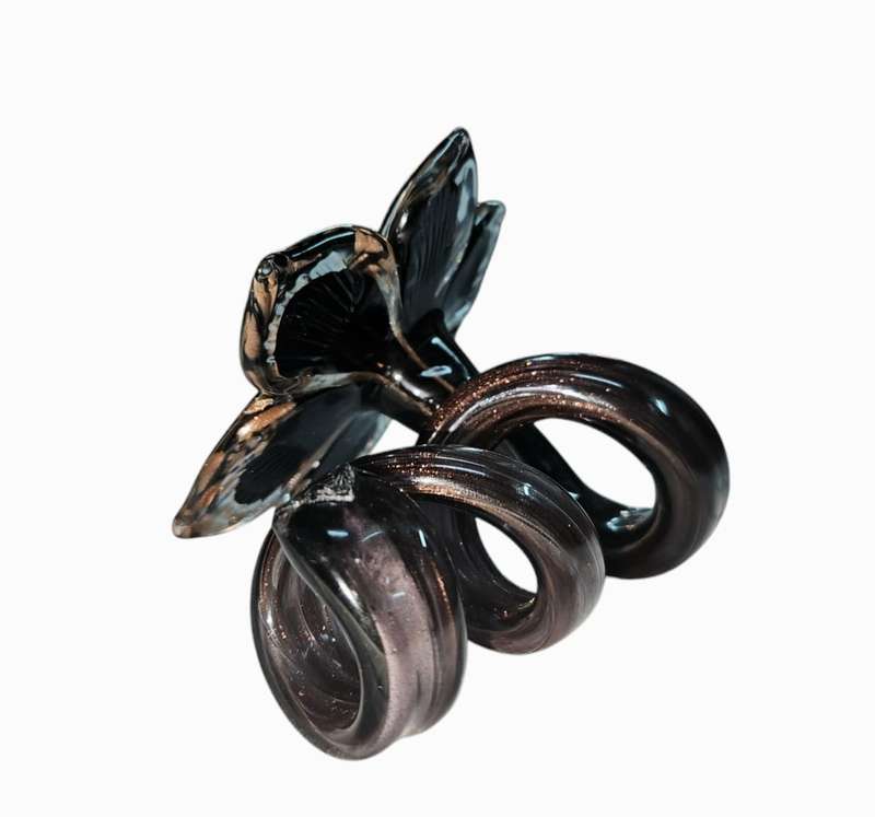 Murano flower candle holder