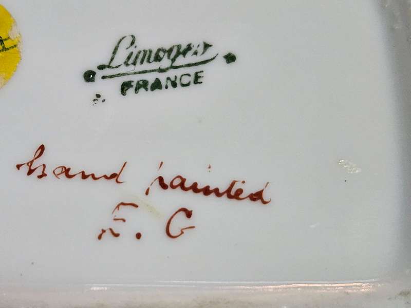 Rare Vintage Pink Limoges Trinket Box