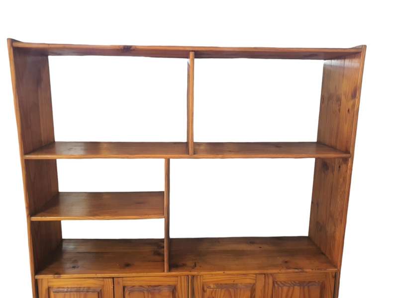 Solid Pine Cabinet & Bookshelf