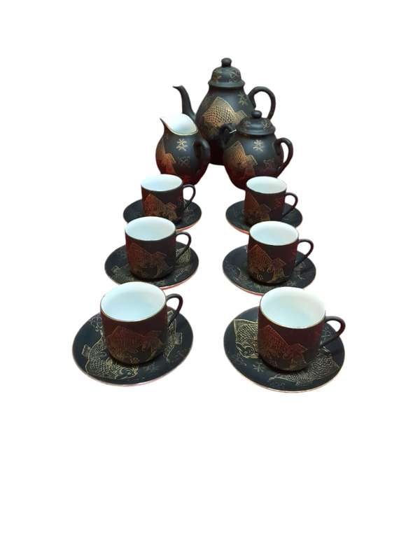 Japanese porcelain tea set
