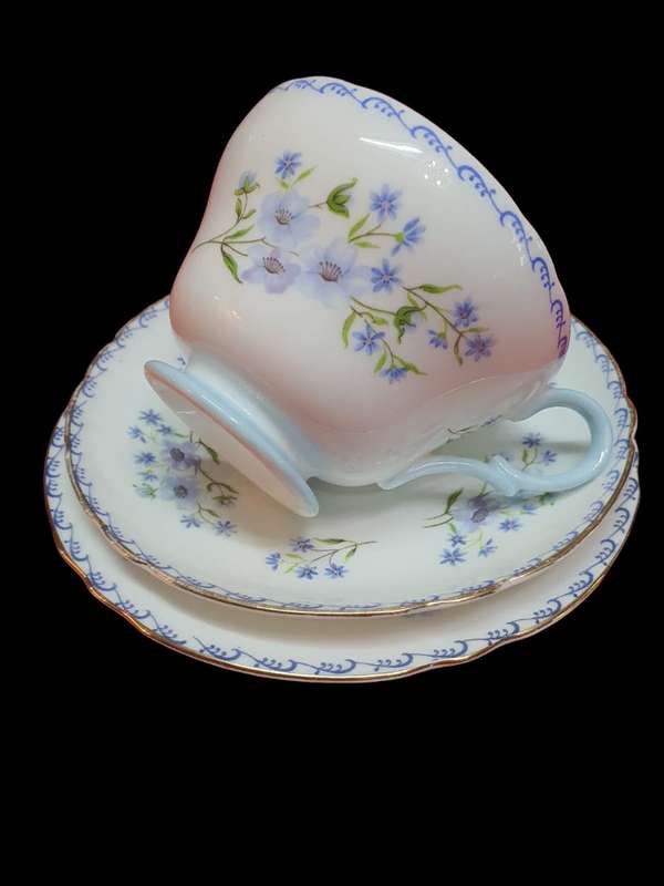 Shelley Blue Rock 13546,  18 PC Tea Set