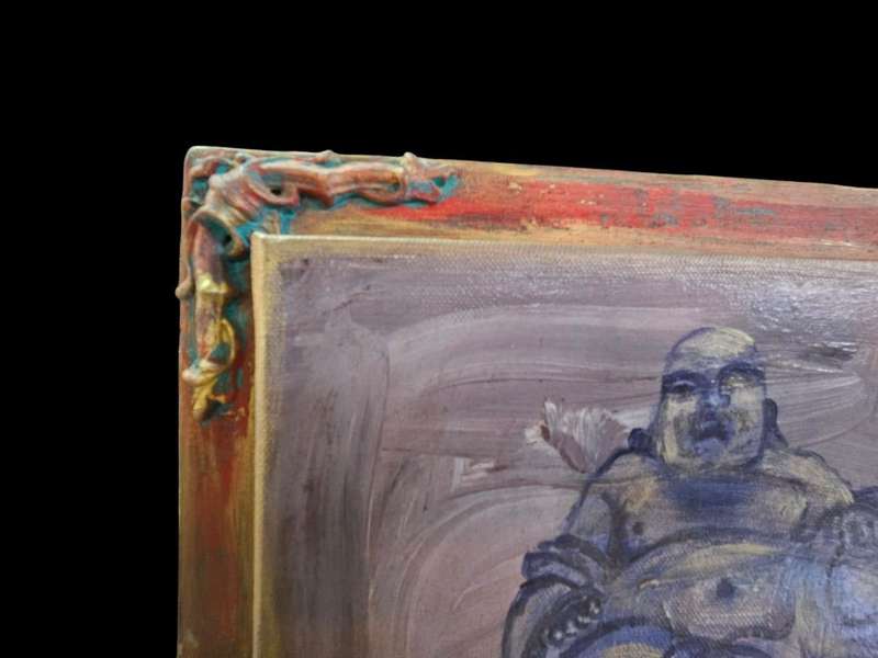 Laughing Buddha oil on Canvas