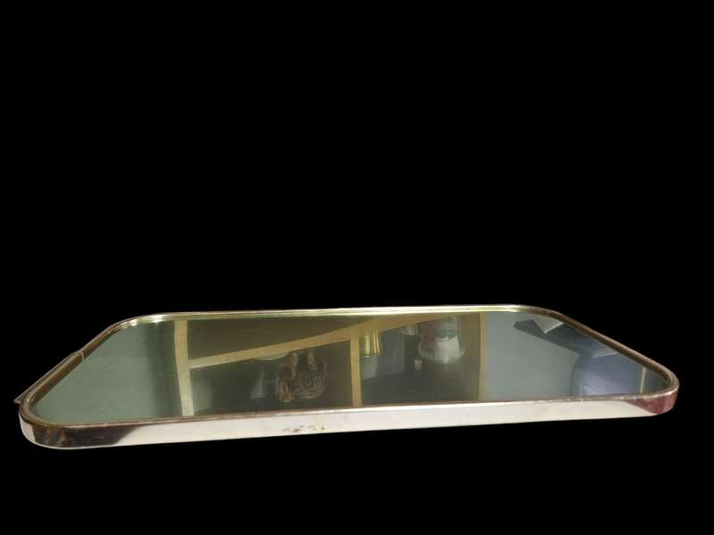 Vintage Woodmet Gold Aluminum Tray,