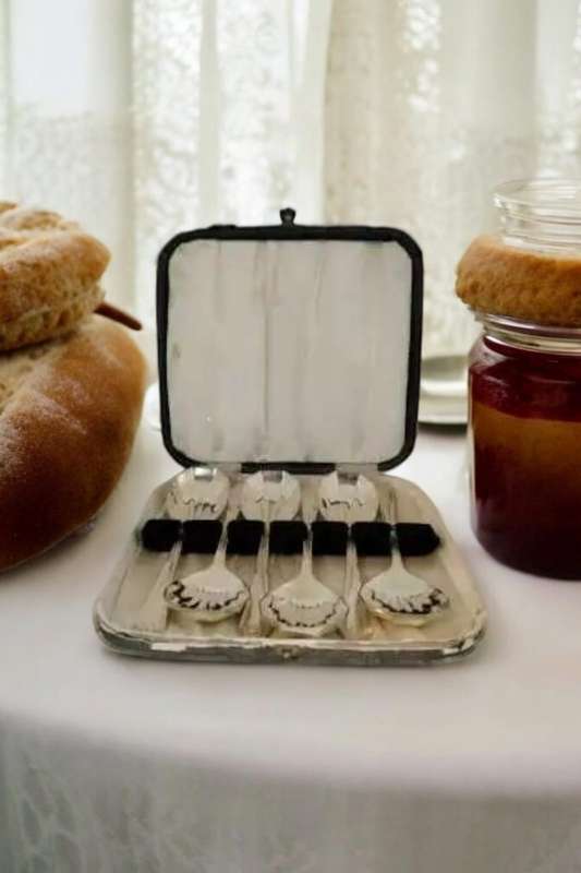Six Silver Plated Jam Spoons