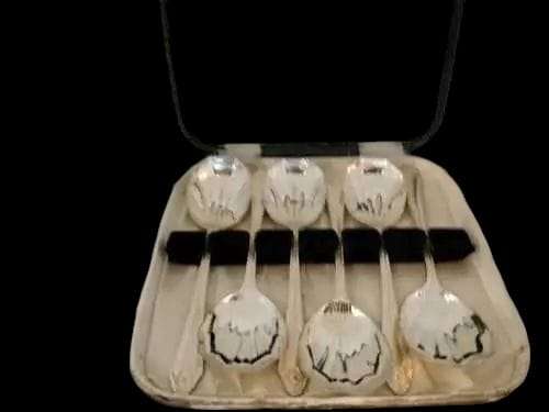 Six Silver Plated Jam Spoons