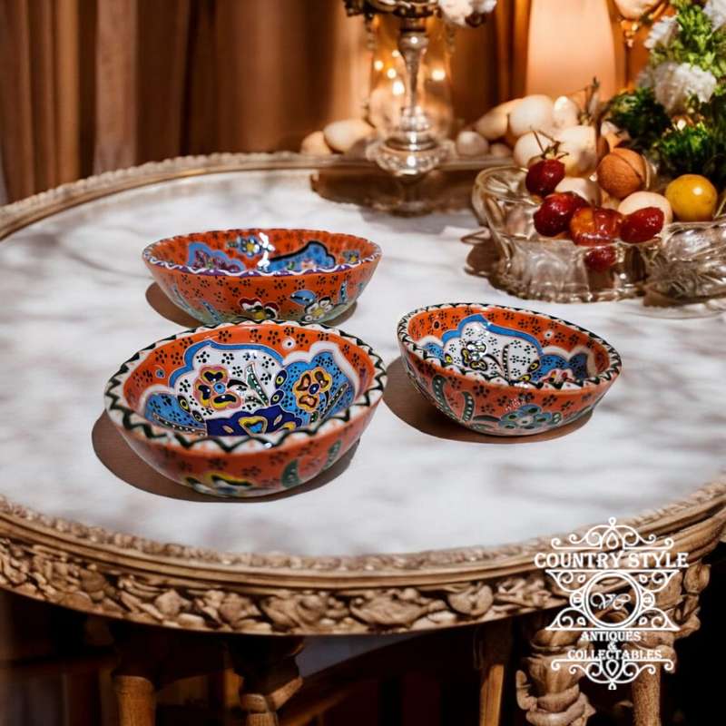 Turkish Ceramics Hand Painted Ceramic Bowls
