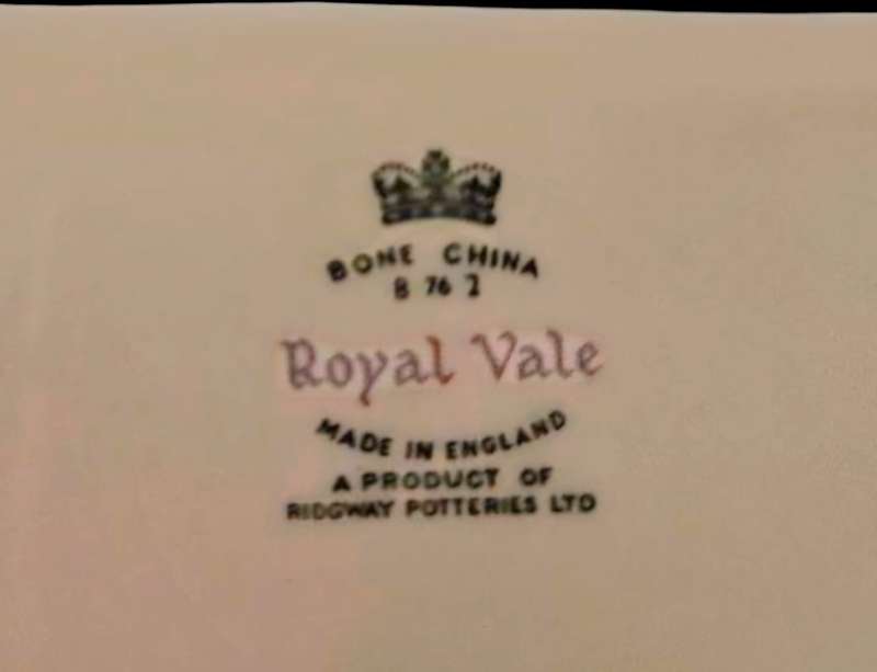Royal Vale Bone China Cake Plate