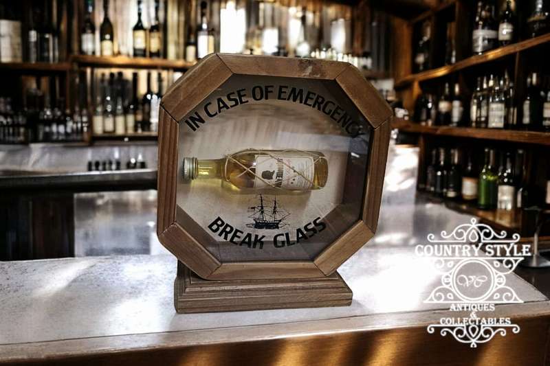 Bar Decor break glass in an emergency