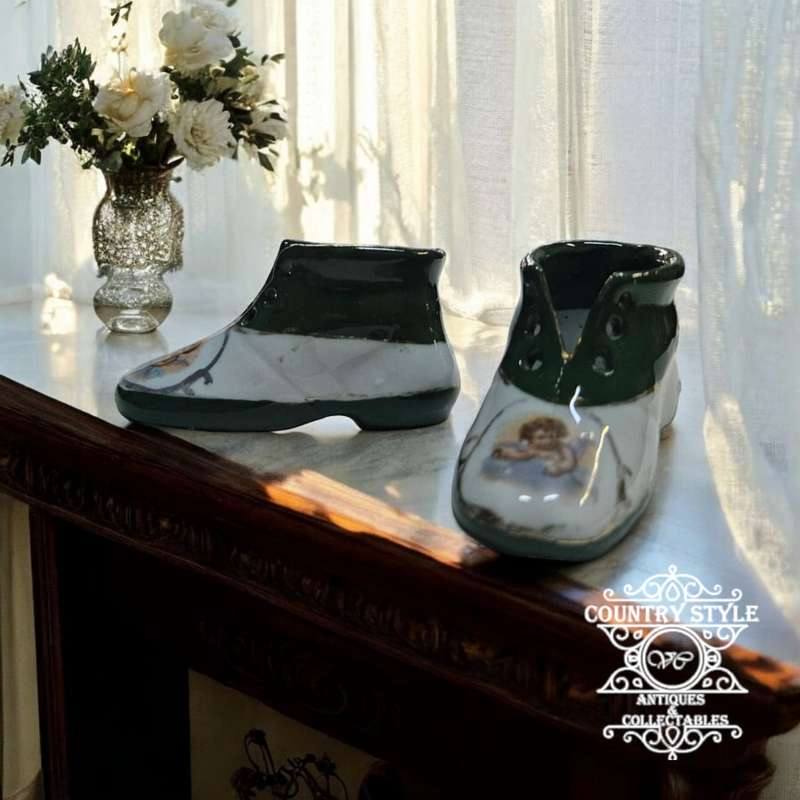Vintage decorative miniature shoes
