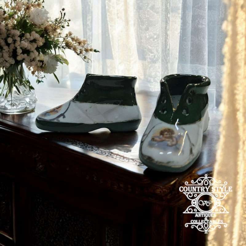 Vintage decorative miniature shoes