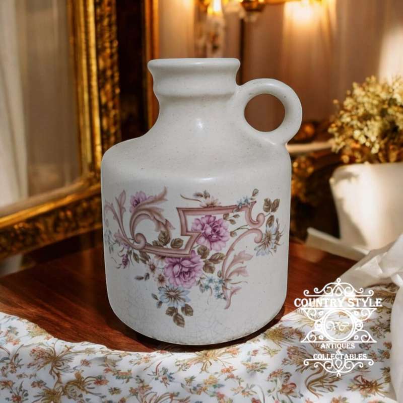 Vintage Ceramic Jar Rococo styled