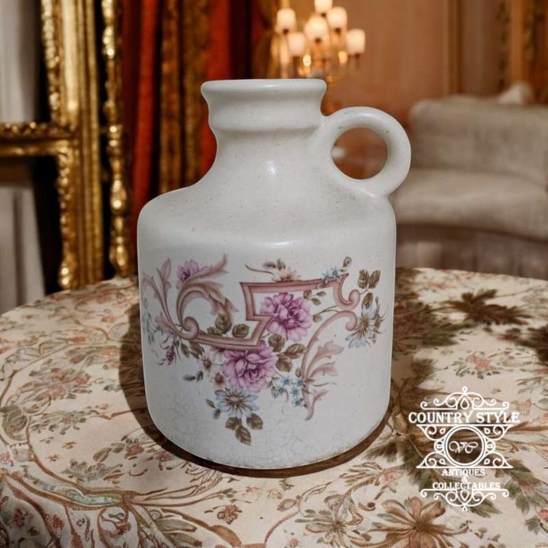 Vintage Ceramic Jar Rococo styled