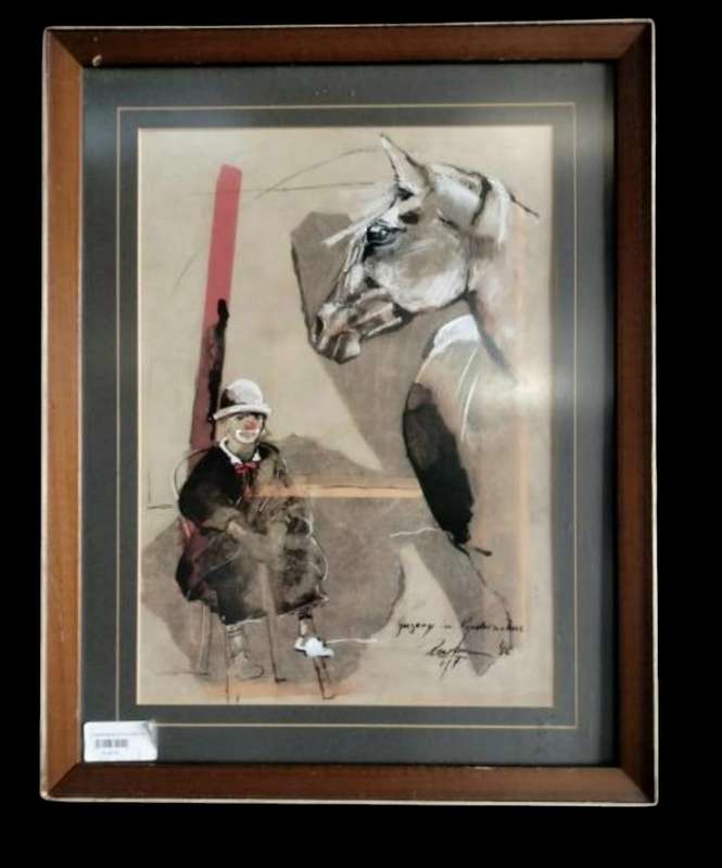 Original Print Signed by Rolf Knie of "Gregory in die kinder Circus"