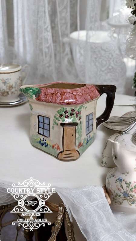 Keele Style street pottery cottage milk jug