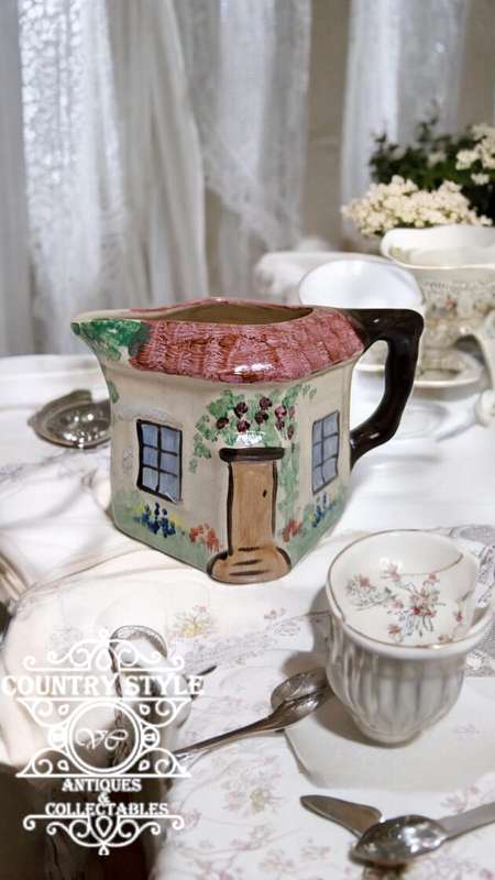 Keele Style street pottery cottage milk jug